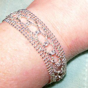 VTG GIVENCHY COUTURE SP BRACELET w/CRYSTALS RARE!